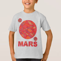Mars Chemise Rouge Planète Art