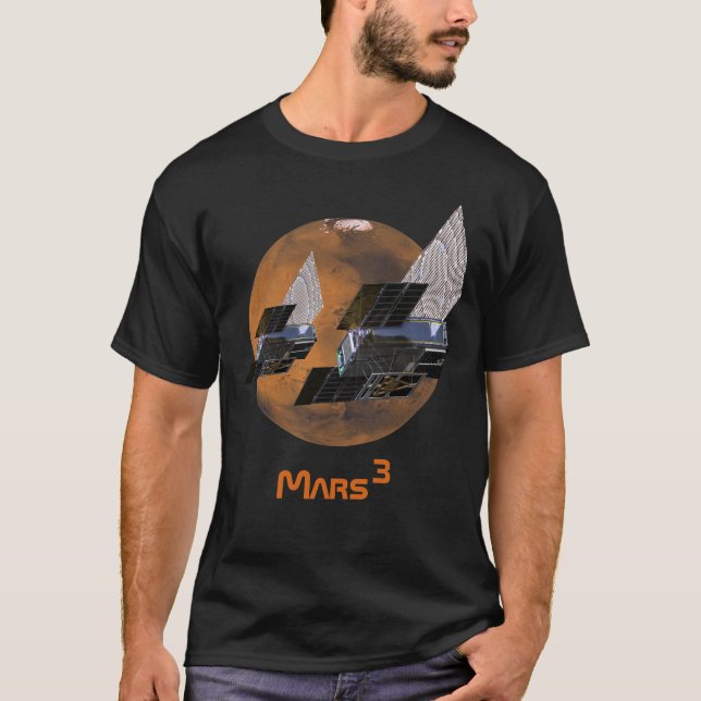 T-shirt Mars Cubed by MarCO CubeSats (Devant)