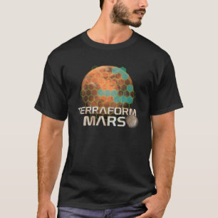 T-shirt Mars en formation de terraformes - Conception d'un
