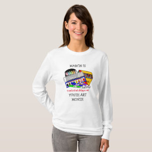 T-shirt Mars est le Mois de l'art jeunesse