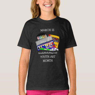 T-shirt Mars est le Mois de l'art jeunesse