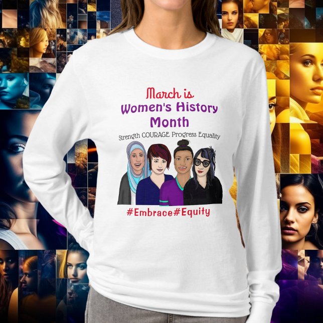 T-shirt Mars est le Mois de l'histoire des femmes (Créateur téléchargé)