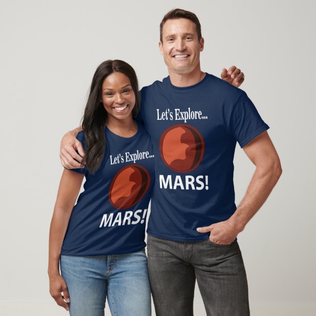 T-shirt Mars Explorons Mars (Unisexe)