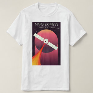 T-shirt Mars Express - Exploration de Mars Art spatial.