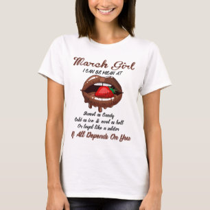 T-shirt Mars Filles Je Peux Être Moins À, Si Tout Dépend D