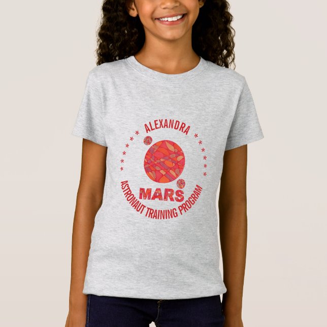 T-Shirt Mars La planète rouge Geek spatial Système solaire (Devant)