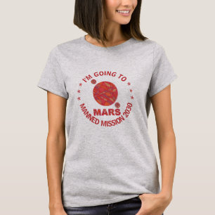 T-shirt Mars La planète rouge Geek spatial Système solaire