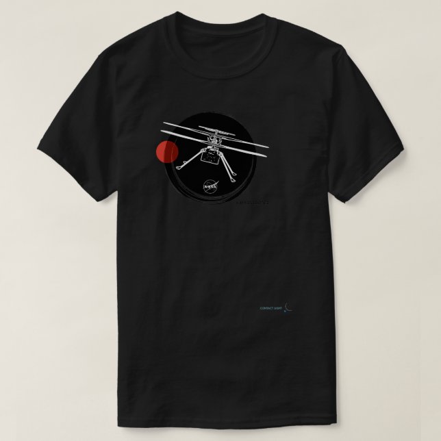 T-shirt Mars Mission 2021 Persévérance ingéniosité 2 (Design devant)
