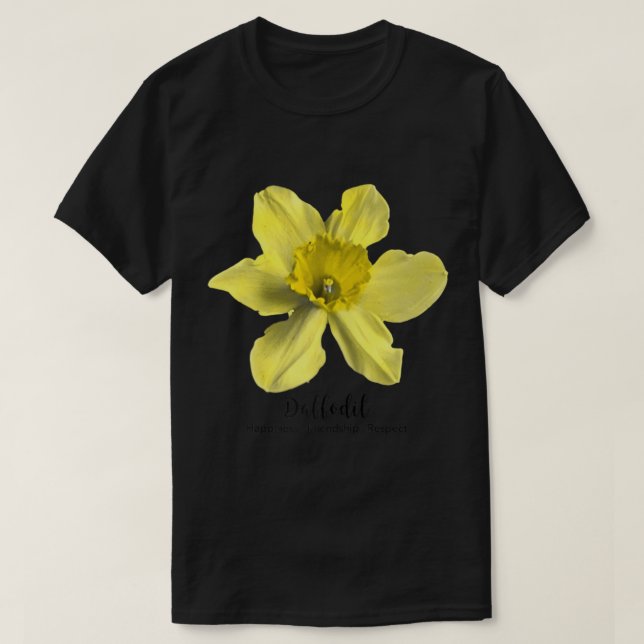 T-shirt Mars Mois de la naissance Daffodile vintage T-shir (Design devant)