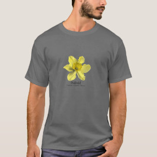 T-shirt Mars Mois de naissance Daffodique de fleurs Vintag