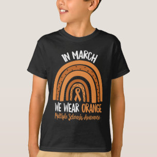 T-shirt Mars Nous Portons Orange Sclérose en plaques Sensi