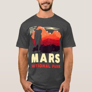 T-shirt Mars Parc National Vintage Mars Espace Explorateur