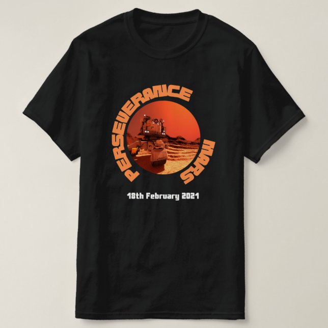 T-shirt Mars persévérance rover 2021 (Design devant)