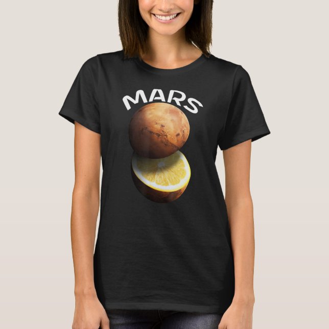 T-shirt Mars Pour Astronome Red Planet (Devant)