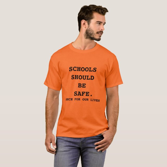 T-shirt Mars pour notre orange de chemise des vies (Devant entier)