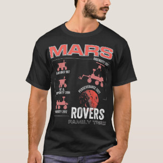 T-shirt Mars rover l'exploration de l'espace de la famille