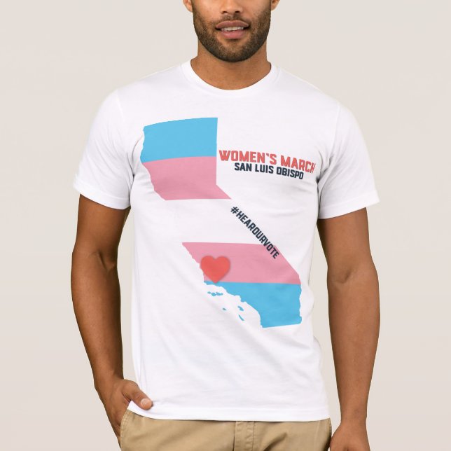 T-shirt Mars SLO - drapeau des femmes de fierté de (Devant)
