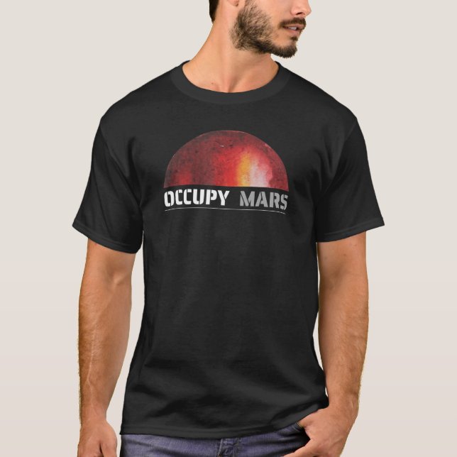 T-shirt Mars Space Explorer Science Nerd Occupy Mars Chemi (Devant)