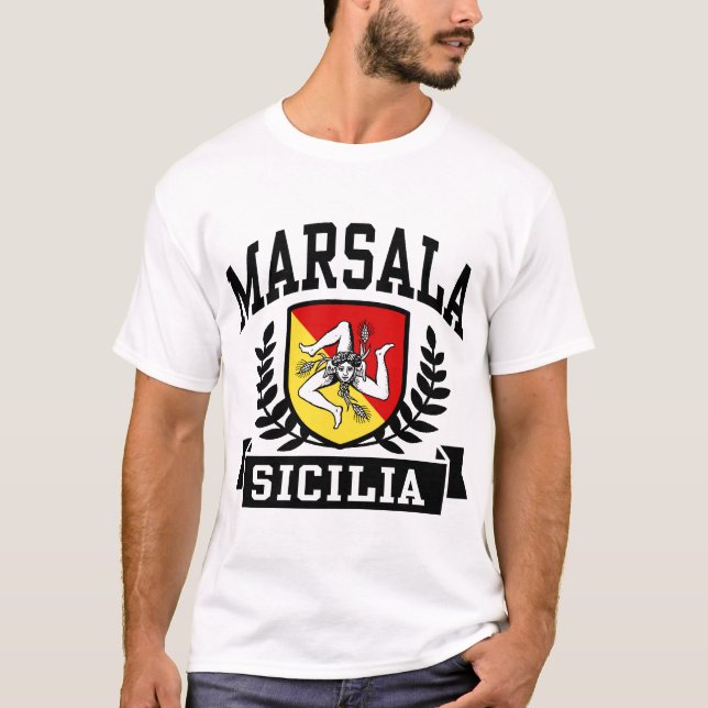 T-shirt Marsala Sicilia (Devant)