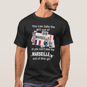 T-shirt Marseille Boarding Pass Marseille Girl Marseille