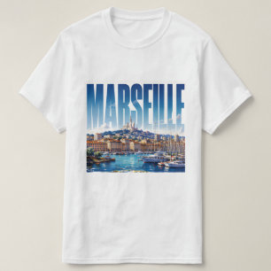 T-shirt Marseille France Voyage Méditerranée Port Beaut