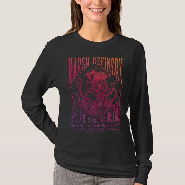 T-shirt Marsh Refining Company Innsmouth Lovecraft (Devant)