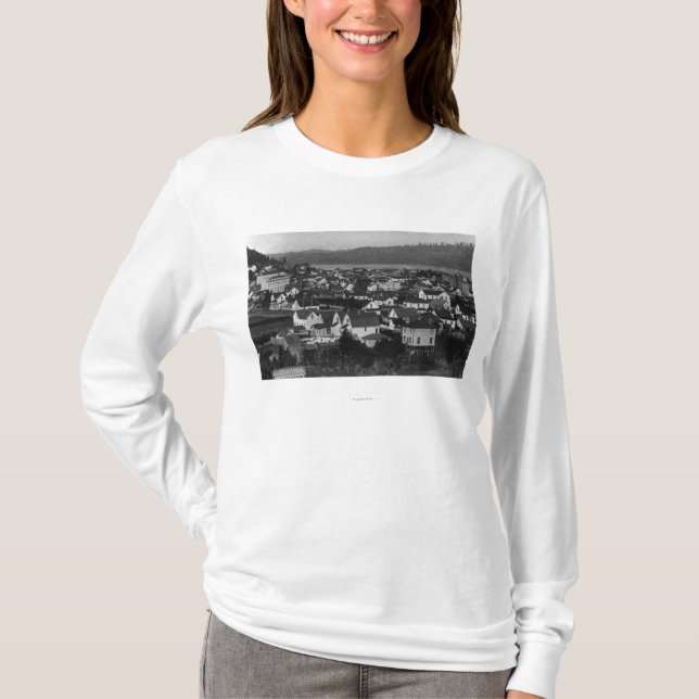 T-shirt Marshfield, vue et eau Photograp de ville de (Devant)