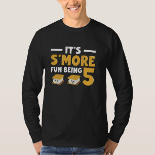 T-shirt Marshmallow Anniversaire S'more Amusant Être 5 - M
