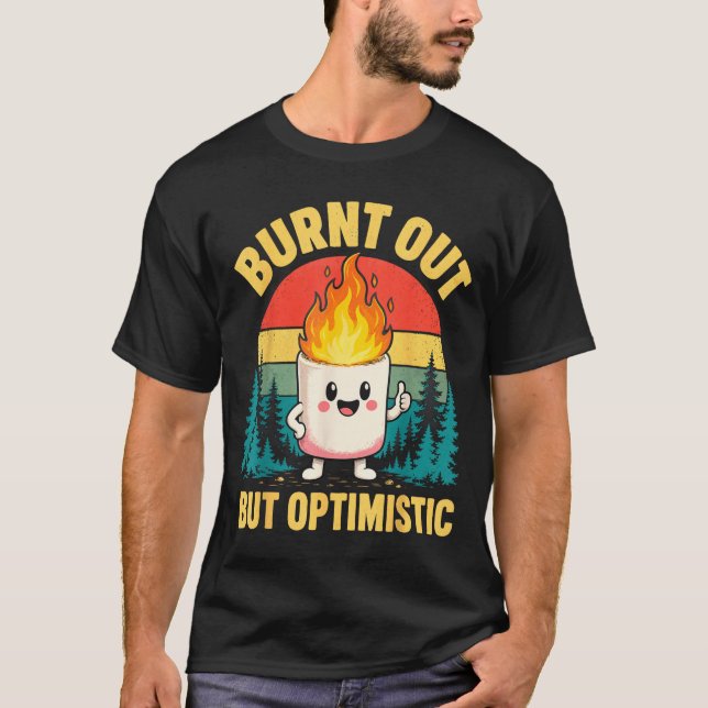 T-shirt Marshmallow drôle  (Devant)