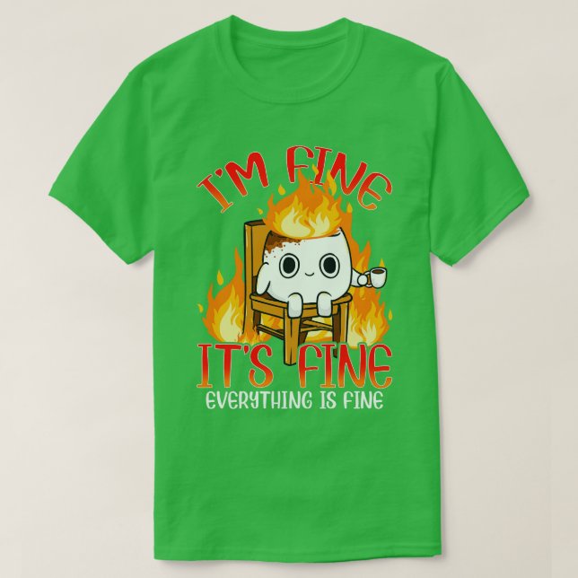 T-shirt Marshmallow Im Fine Mème Outr Hommes Enfants Femme (Design devant)