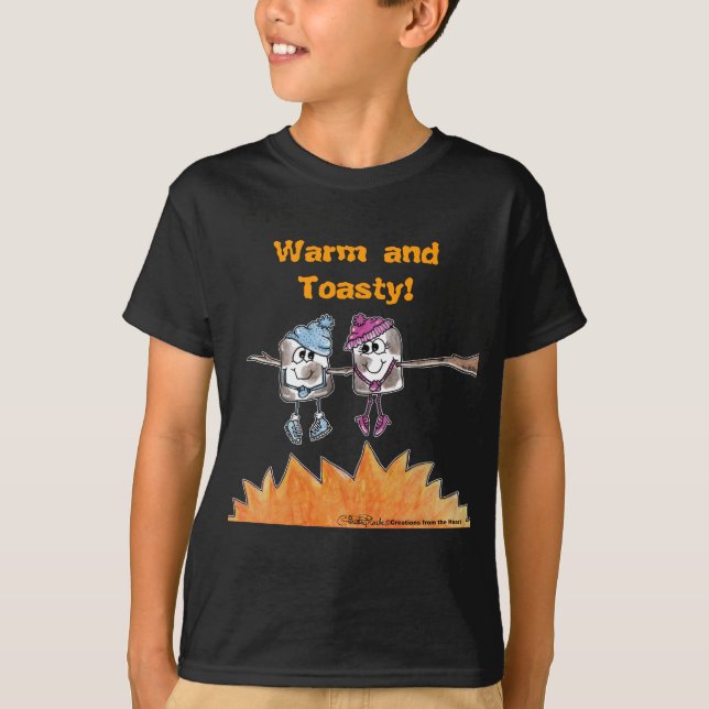 T-shirt Marshmallows grillés (Devant)