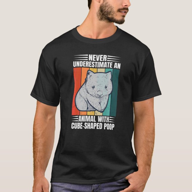 T-shirt Marsupial Wombat Pour Un Nerd Wombat (Devant)