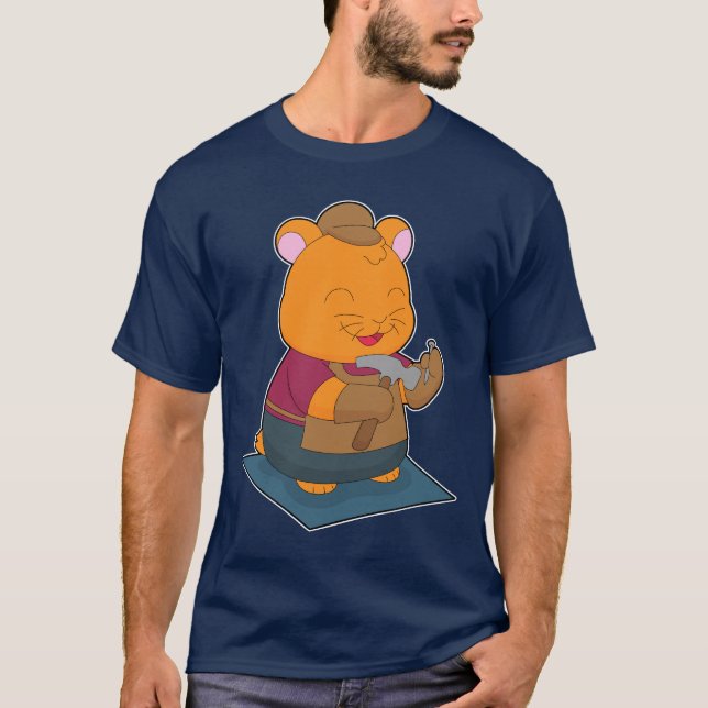 T-shirt Marteau de charpentier hamster artisanat (Devant)