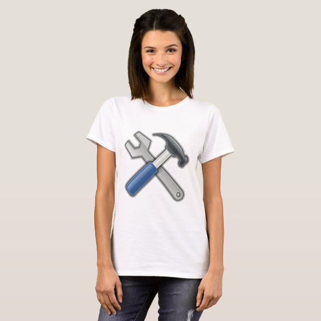 T-shirt Marteau et clé (Devant entier)