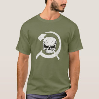 T-shirt Marteau et faucille avec le crâne