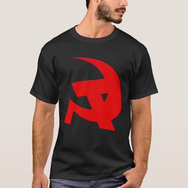 T-shirt Marteau et faucille communistes de style de DKP (Devant)