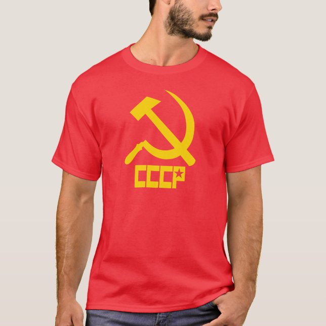 T-shirt Marteau et faucille de CCCP (Devant)