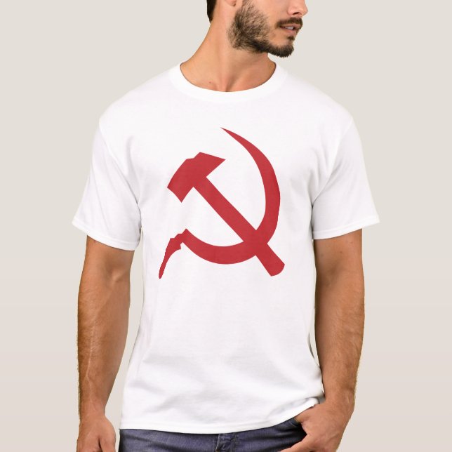T-shirt marteau et faucille de l'URSS de cccp (Devant)