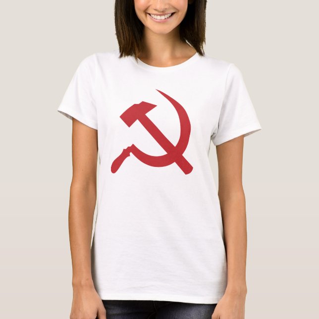 T-shirt marteau et faucille de l'URSS de cccp (Devant)