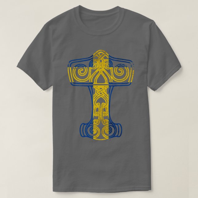 T-shirt Marteau viking suédois (Design devant)