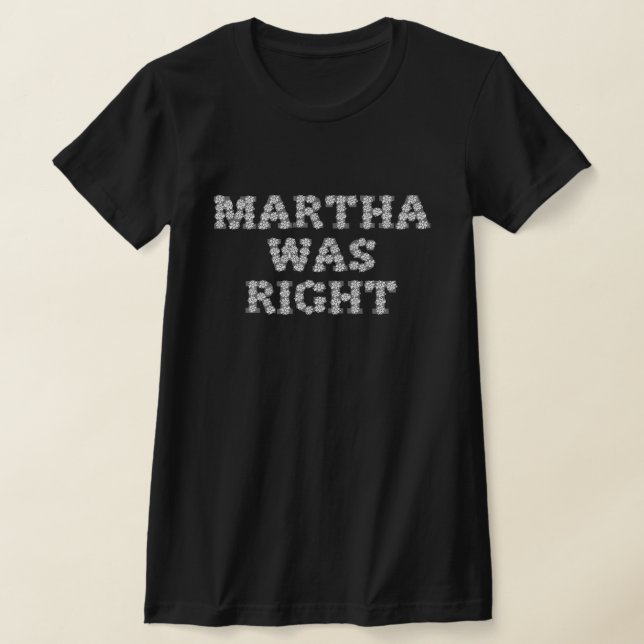 T-shirt Martha Était De Bonnes Roses Blanches (Poser)