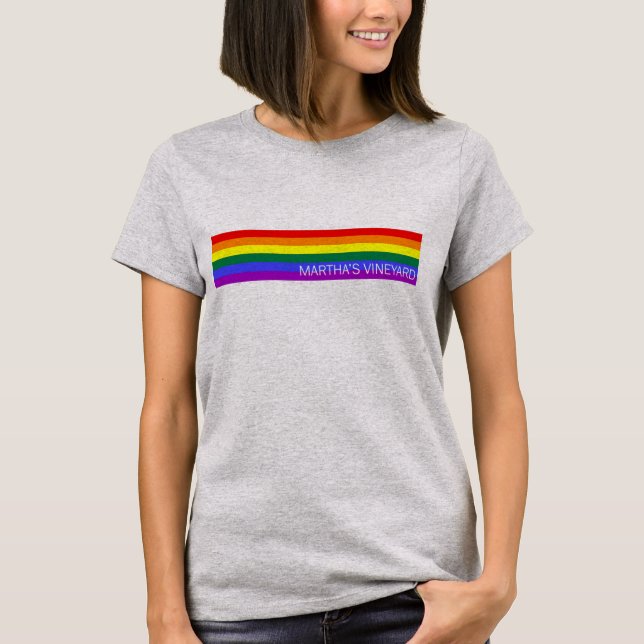 T-shirt Martha's Vineyard Rainbow Tee (Devant)