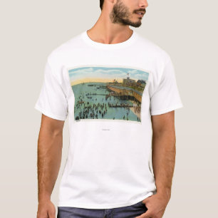 T-shirt Martha's Vineyard, vue aérienne de la plage