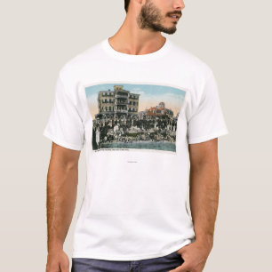 T-shirt Martha's Vineyard, vue d'avenue de vue de mer