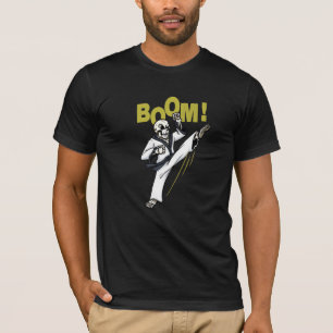 T-shirt Martial Arts Fighter Skeleton Kick Fight Karate