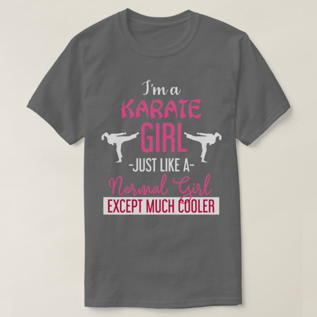 T-shirt Martial Arts Girl Karate Fighter Gift Karate (Design devant)