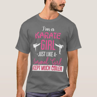 T-shirt Martial Arts Girl Karate Fighter Gift Karate