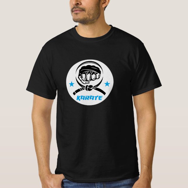 T-shirt Martial Arts Karate Black Belt (Devant)