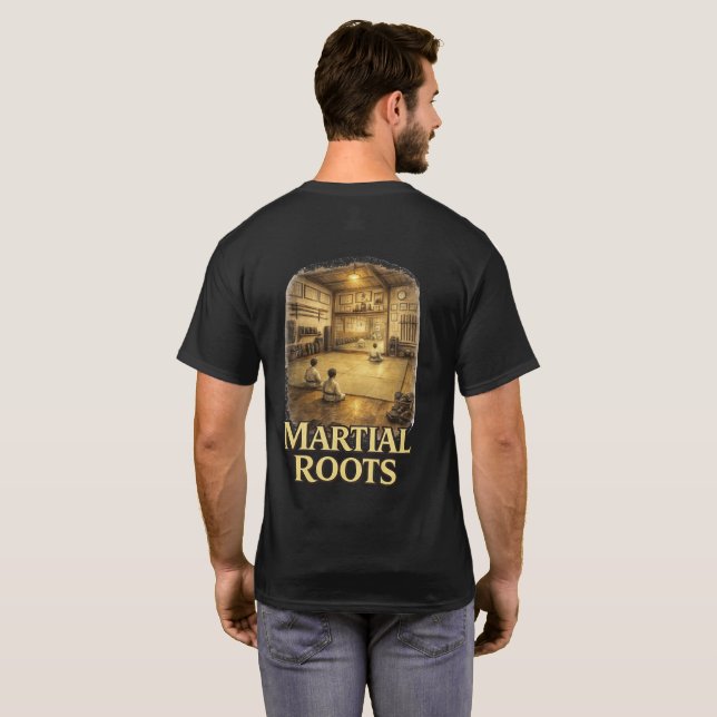 T-shirt Martial Roots Pratique le Karaté (Dos entier)