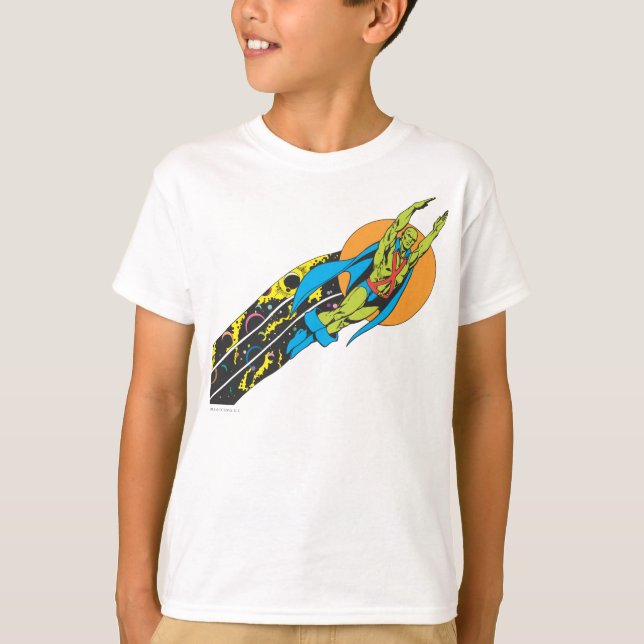 T-shirt Martian Manhunter prend l'avion (Devant)